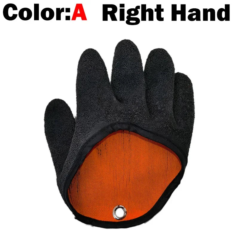 Non-Slip Latex Fishing Gloves – Full-Finger Hand Protection for Safe Fish Handling