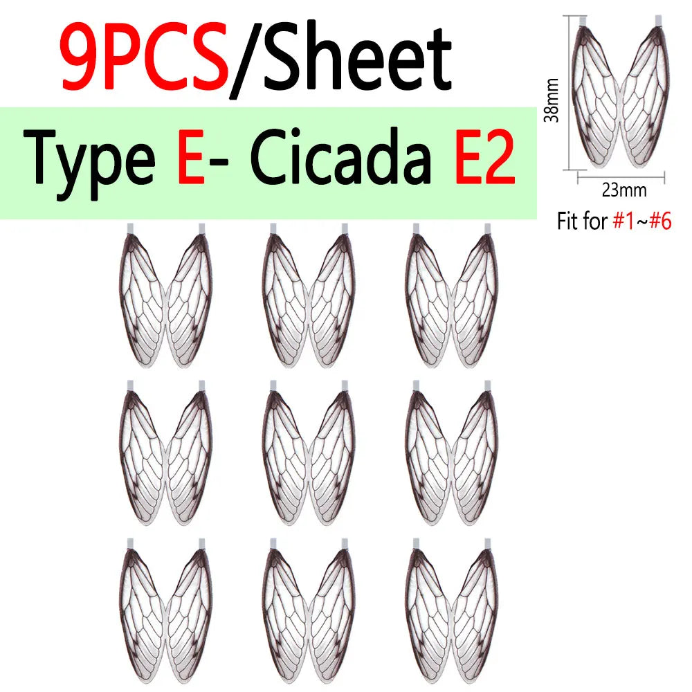 BIMOO Realistic Insect Wings for Fly Tying – Pre-Cut Material for Trout & Nymph Patterns