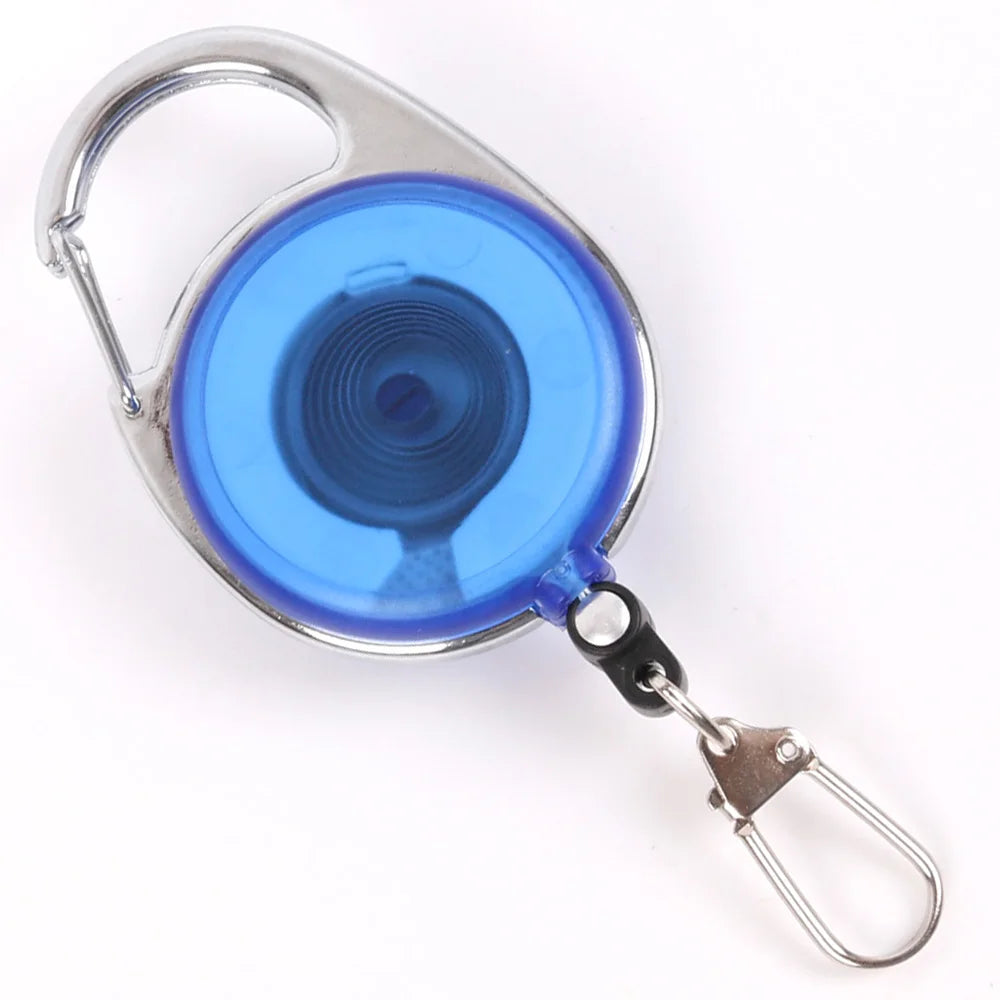 MAXIMUMCATCH Fly Fishing Zinger Retractor Badge Holder with Steel Cord and Magnetic Plate