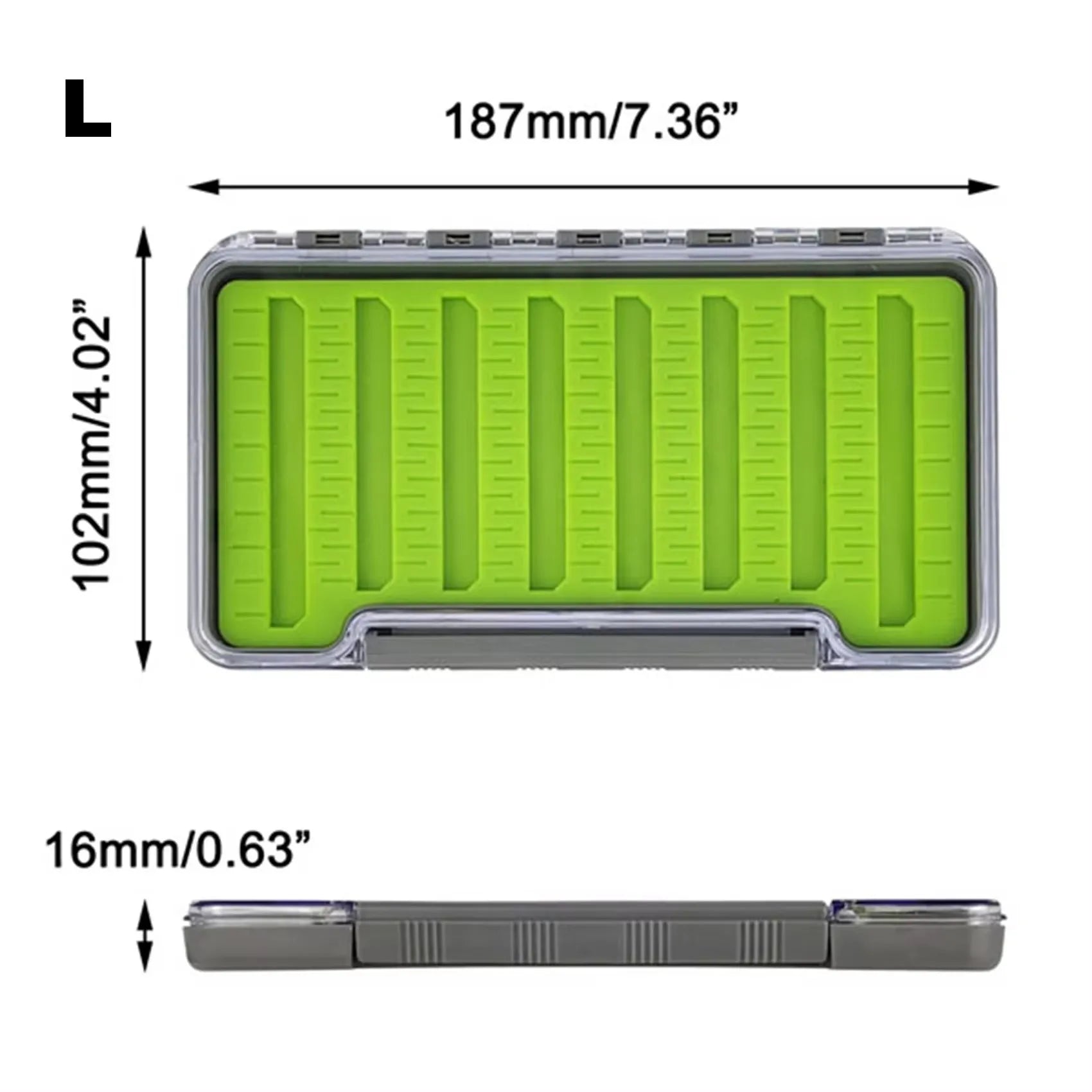 AVENTIK 100% Waterproof Fly Box – Transparent Silicone Fishing Storage for Secure Fly Organisation