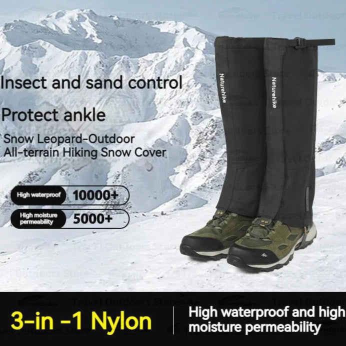 NATUREHIKE Leg Gaiters - Waterproof & Durable Protection for Hiking, Camping & Fishing Adventures