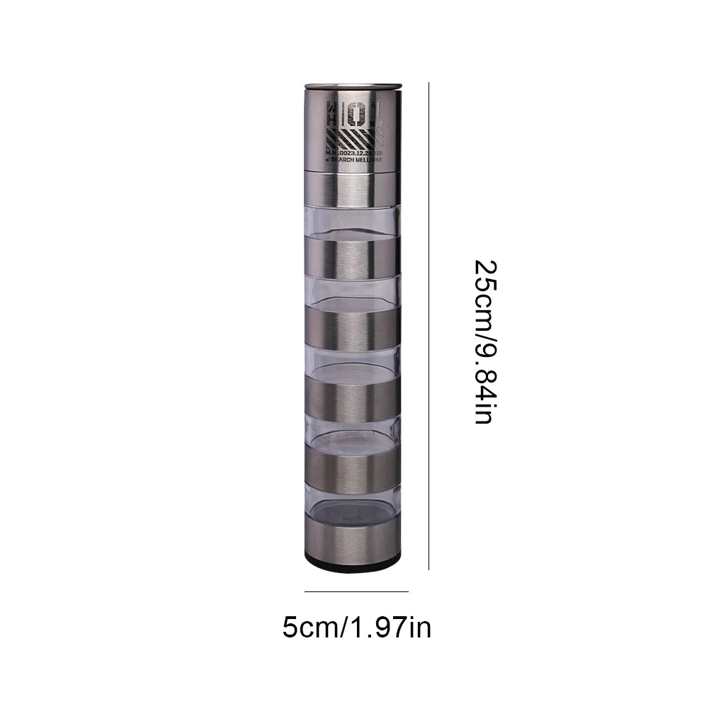 Manual Stainless Steel Pepper Mill – Camping Spice Grinder