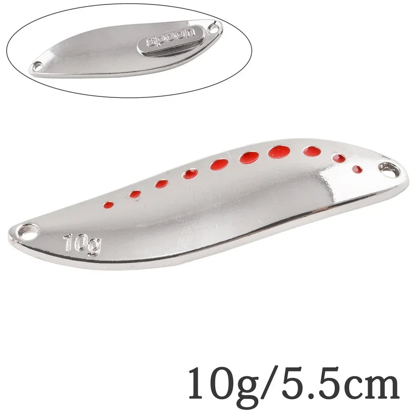 2.5G-30G Metal Vib Leech Spinner Spoons – Lures for Large Predator Fish