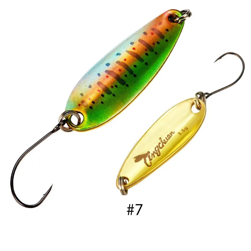 Metal Spoon Fishing Lure 2–4.5g with Mustad Hook