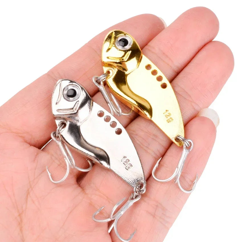 Metal Vib Fishing Lure – Sinking Vibration Spoon Spinner Bait