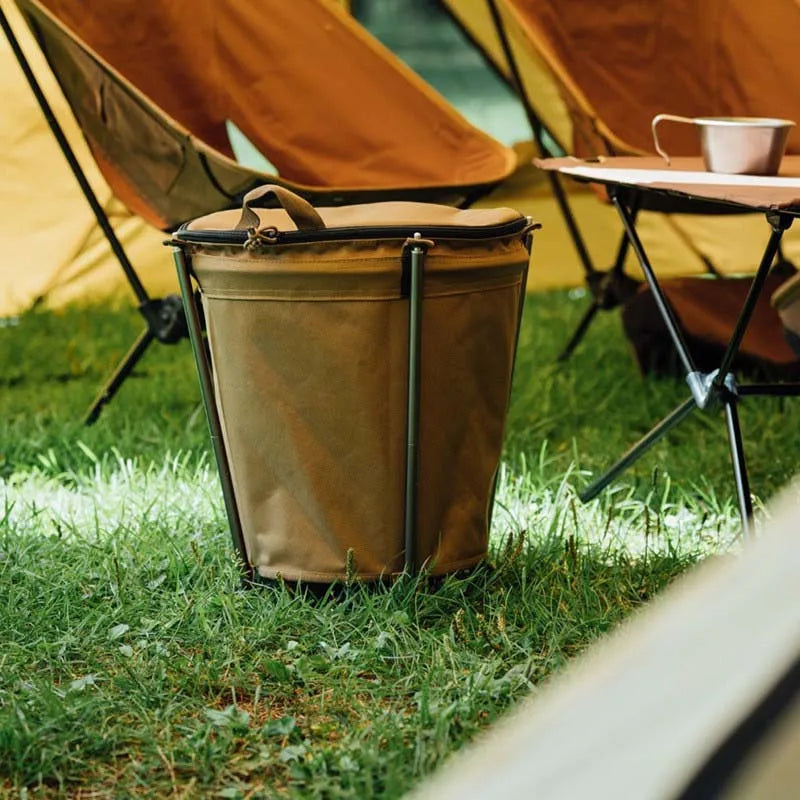 Foldable 20L Camping Trash Can for Travel & Outdoor Use