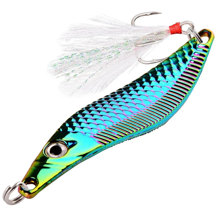 Metal VIB Leech Spinner Spoon Lure – Sinking Fishing Bait
