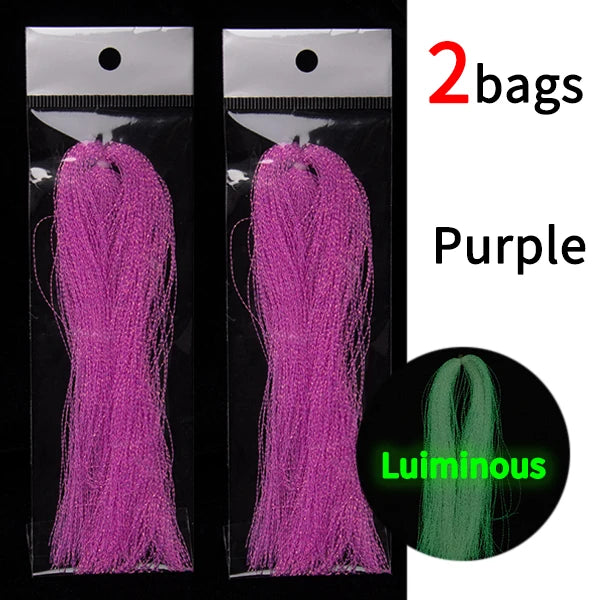 Luminous Holographic Flashabou Fly Tying & Jigging Tinsel