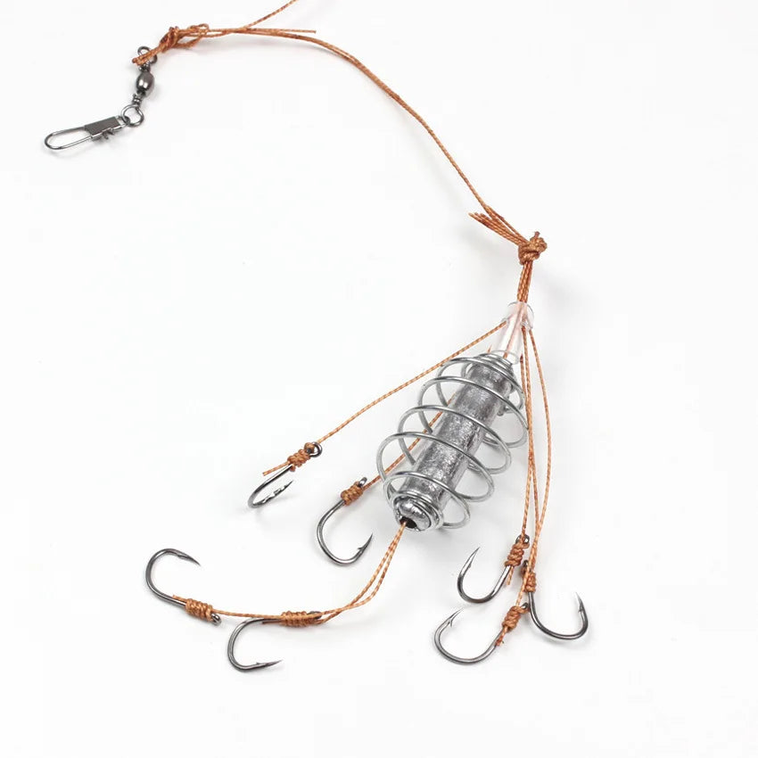 New-Style European Fishing Explosive Hook with Lead Sinker – Long-Range Cast & High Catch Efficiency