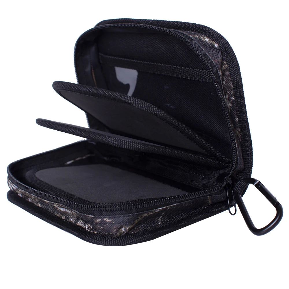 KYLEBOOKER Fishing Lure Storage Bag – Water-Resistant Spinner Bait Wallet Case