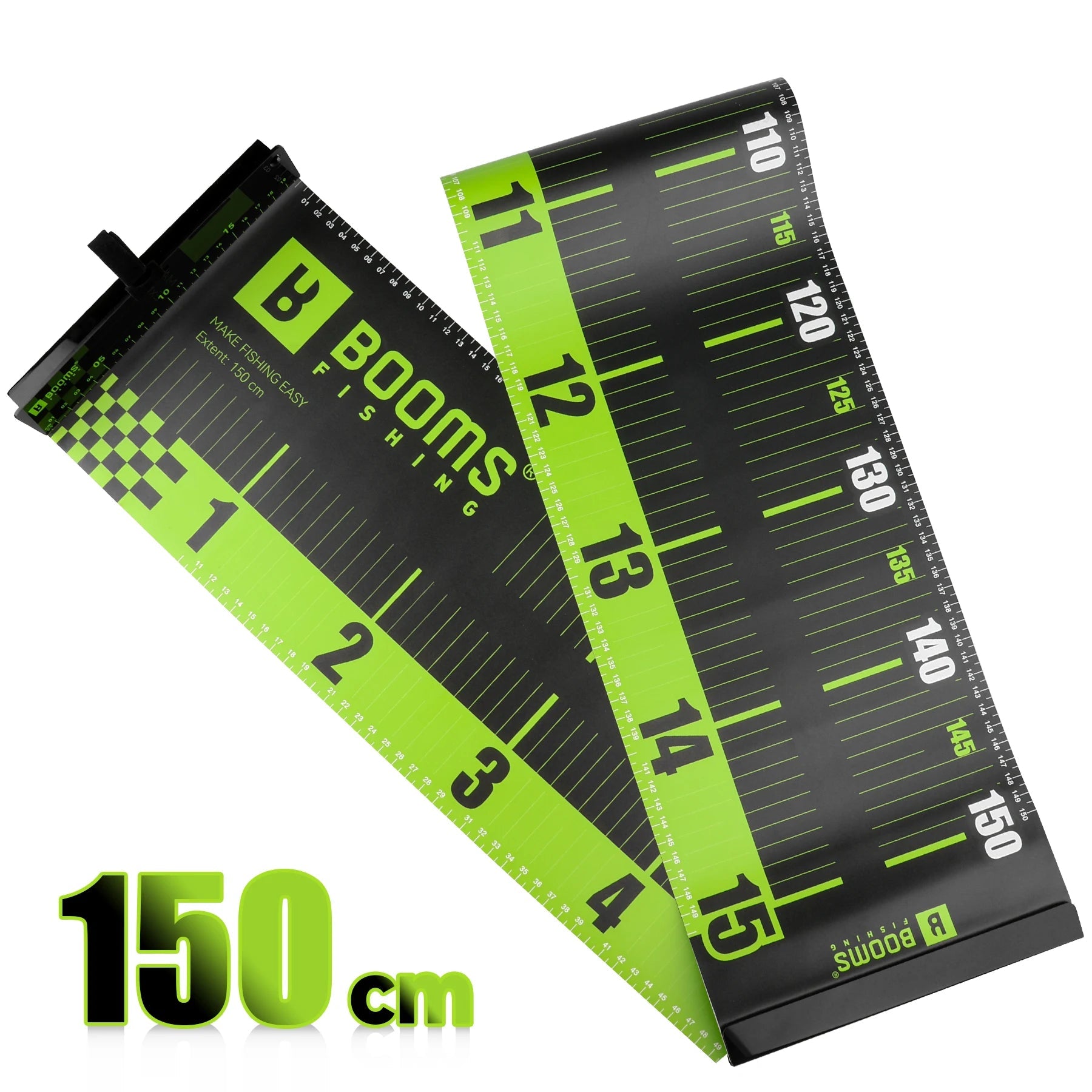 Waterproof PVC Fish Measuring Ruler with Folding Stop Board