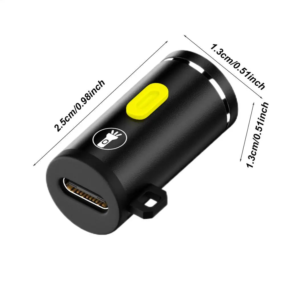 Mini Waterproof LED Torch – USB-C Rechargeable Pocket Light