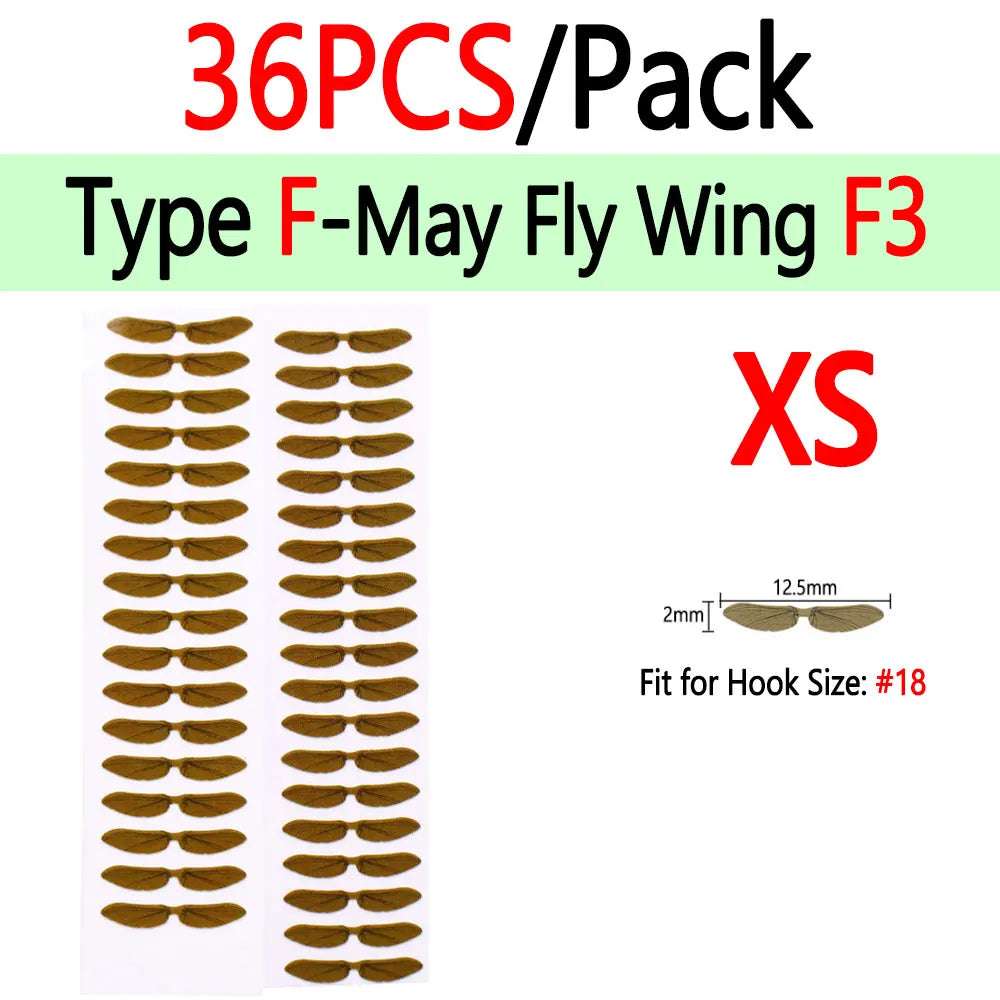 BIMOO Realistic Insect Wings for Fly Tying – Pre-Cut Material for Trout & Nymph Patterns