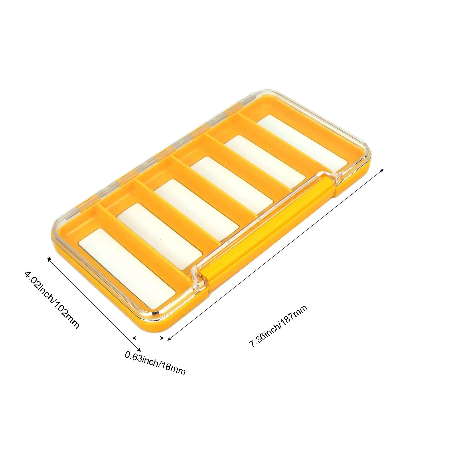 AVENTIK Waterproof Fly Box Foam Tackle Storage – Secure & Lightweight Fishing Accessory