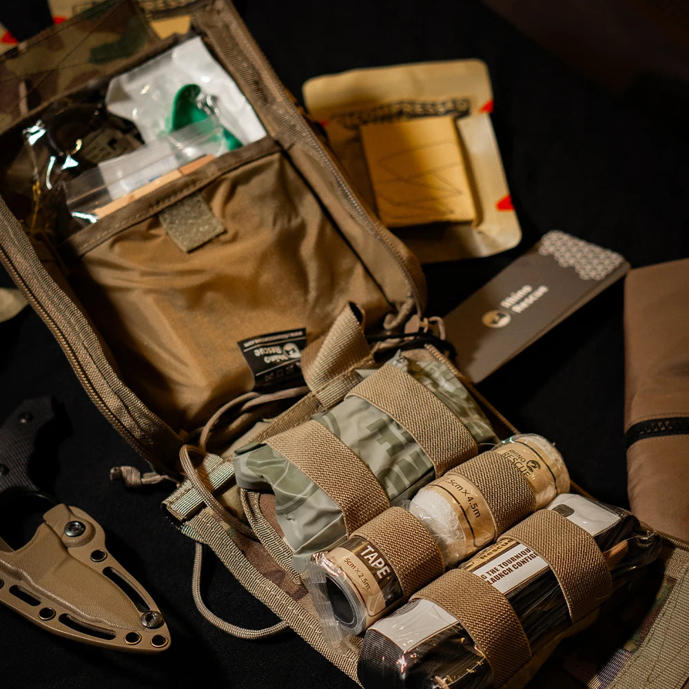 RHINO RESCUE Tactical First Aid Bag – Molle System Survival Pouch For Outdoor Adventures