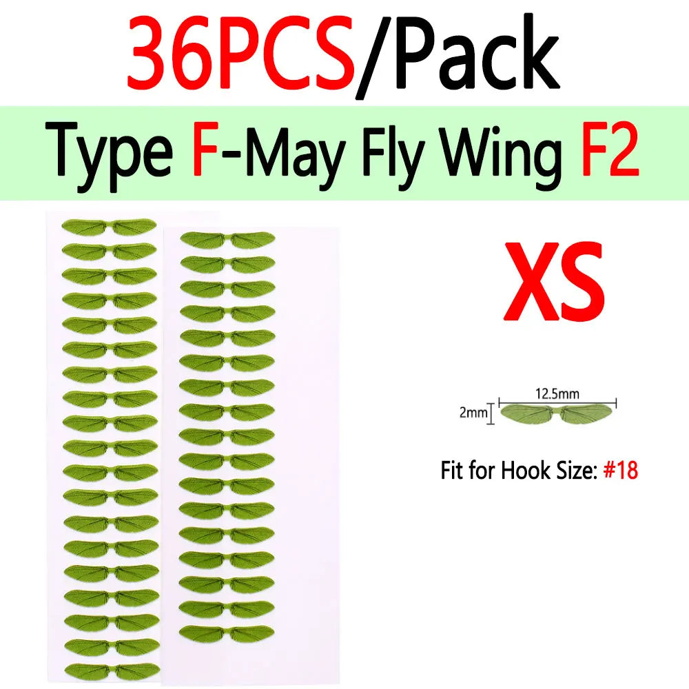 BIMOO Realistic Insect Wings for Fly Tying – Pre-Cut Material for Trout & Nymph Patterns