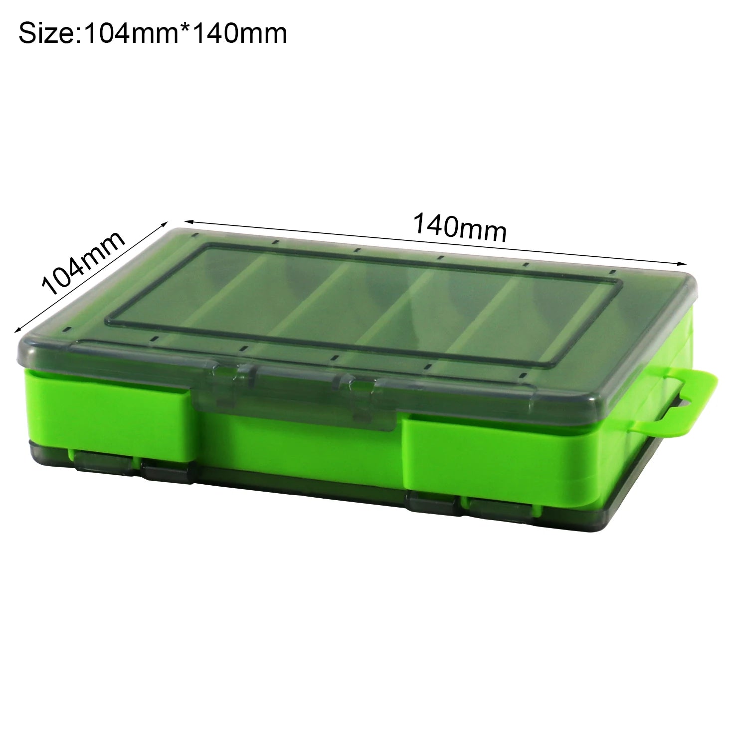 Double-Sided Fishing Tackle Box with 12–14 Compartments