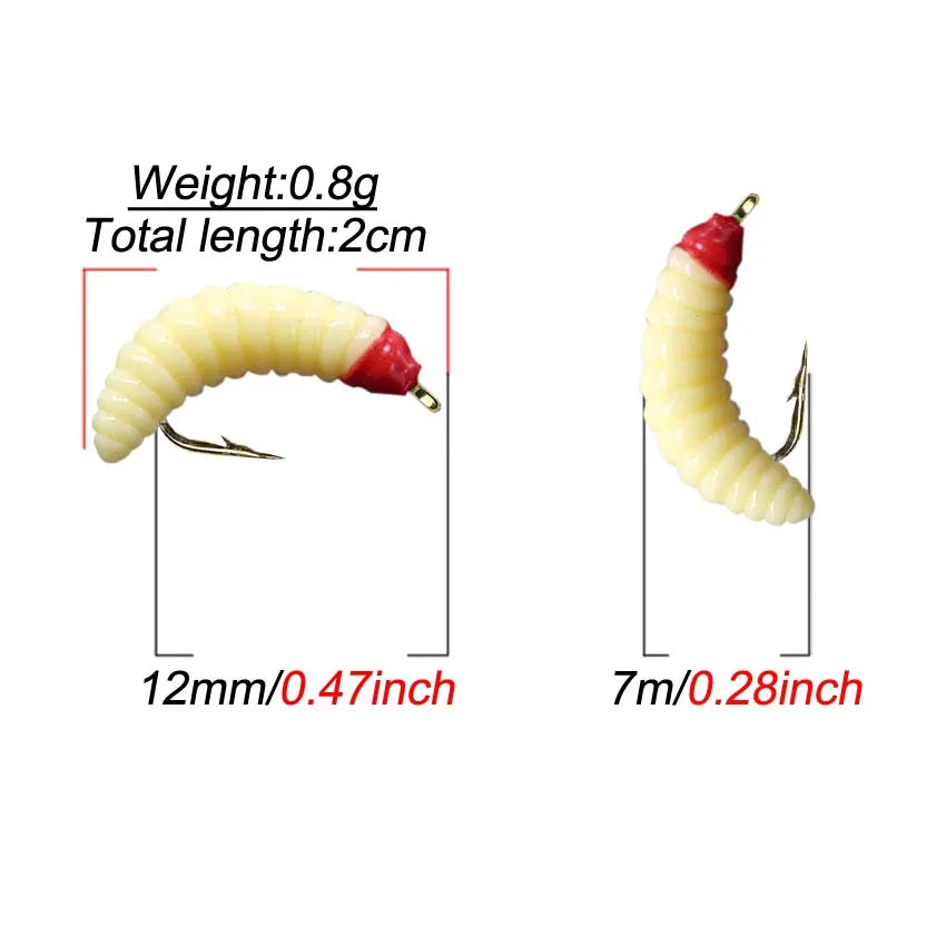 5PCS/10PCS/20PCS Maggot Fly Fishing Lures – Wet Trout Flies