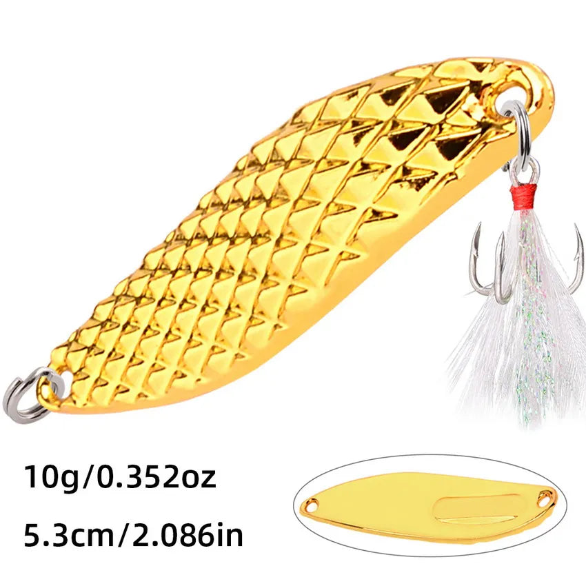 5/7/10/15/20G Metal Spinner Spoon Fishing Lure for Seawater Fishing