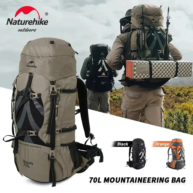 NATUREHIKE 70L Backpack – Professional Outdoor Hiking and Mountaineering Travel Bag