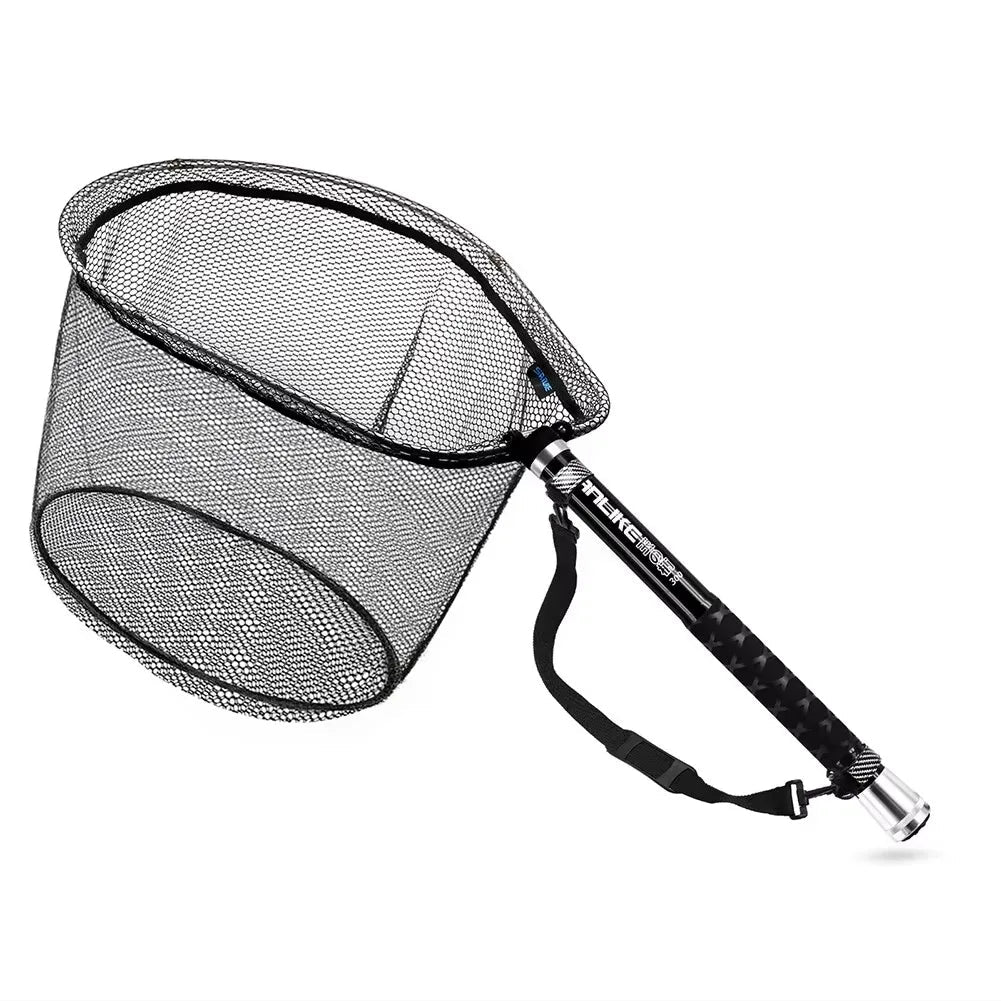 3M Carbon Fibre Retractable Fishing Rod & Rubber Net Set – Portable Catch and Release Net
