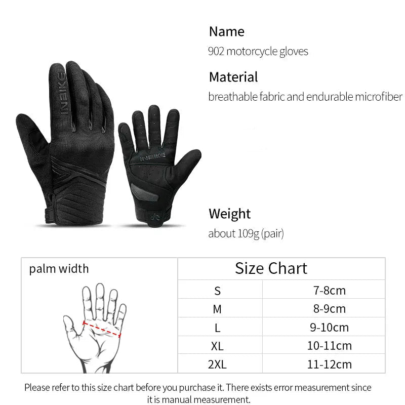 Shockproof Motorcycle Gloves with Touchscreen