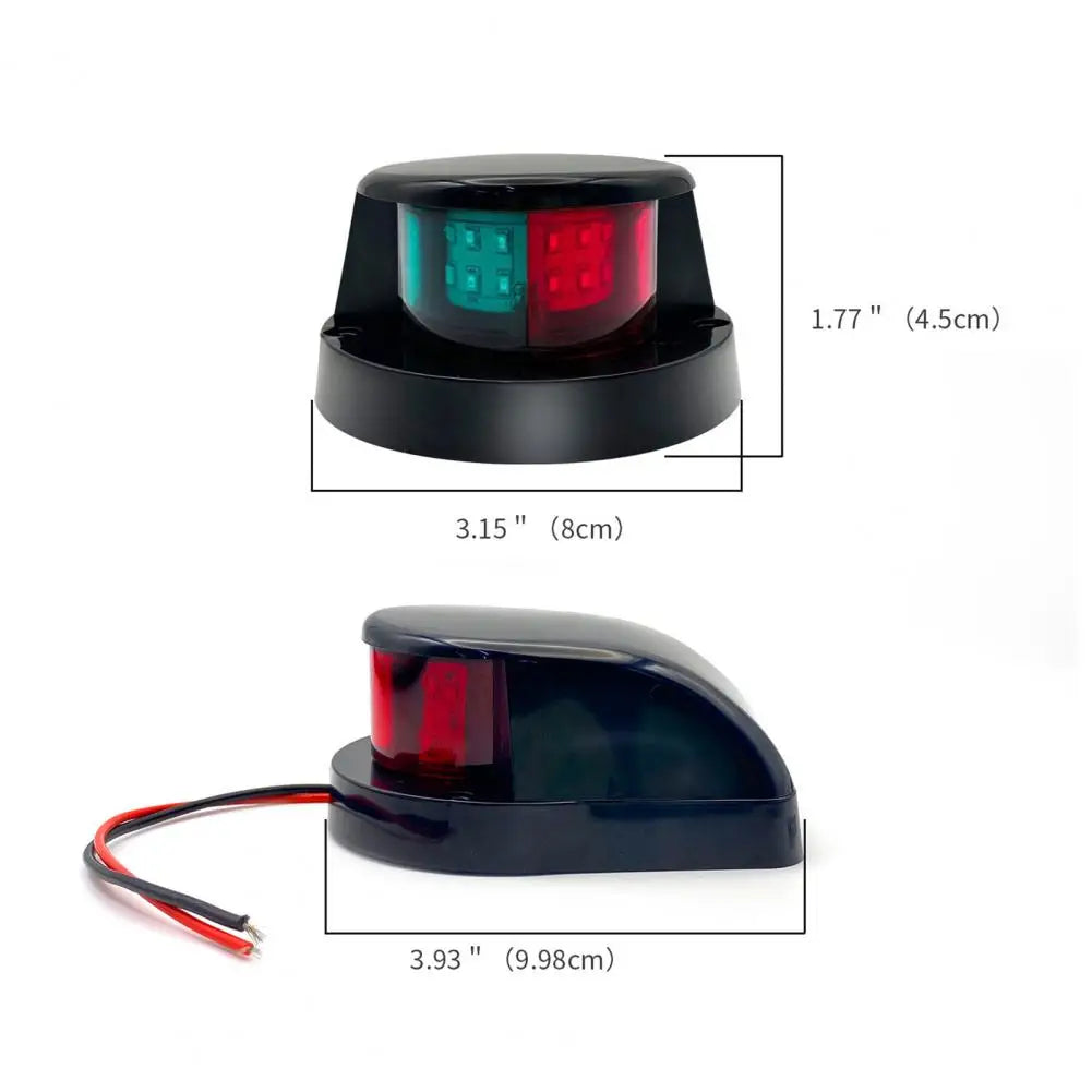 12V LED Marine Light – Waterproof Red/Green Boat Navigation