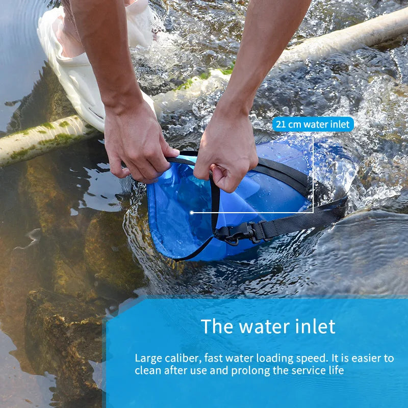 FILTERWELL 6L TPU Waterdrop Gravity Fed Water Bag – Camping, Travel & Emergency