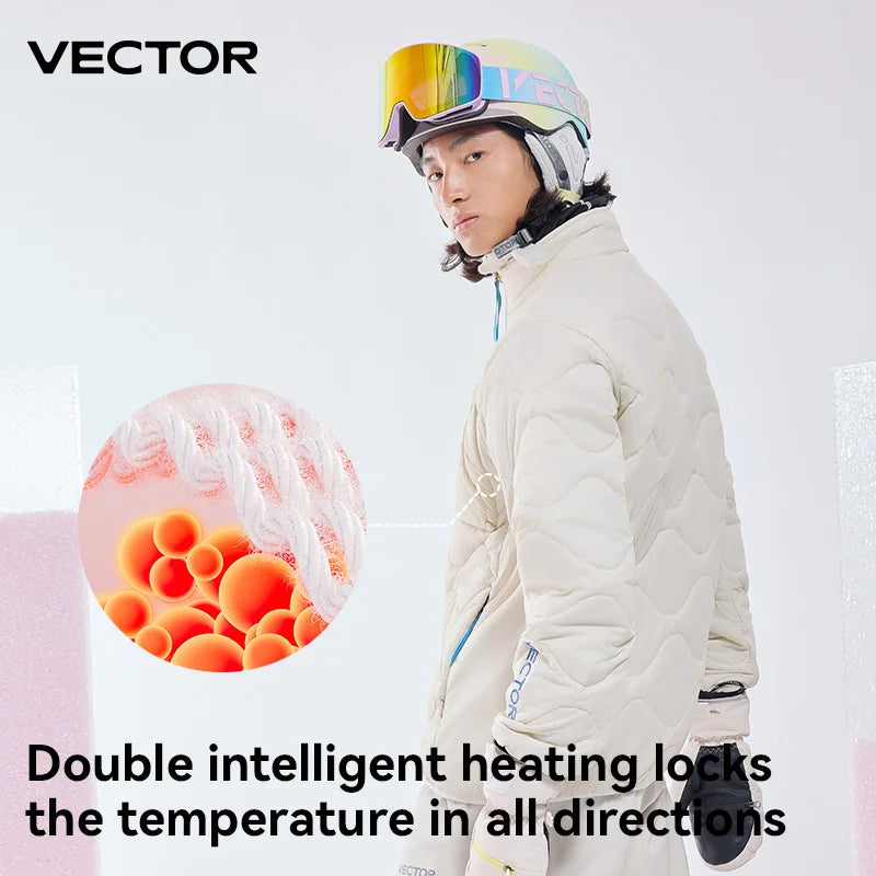 VECTOR Blaze P Women's Puffer Jacket – Insulated Ski Mid Layer for Warmth and Moisture Control