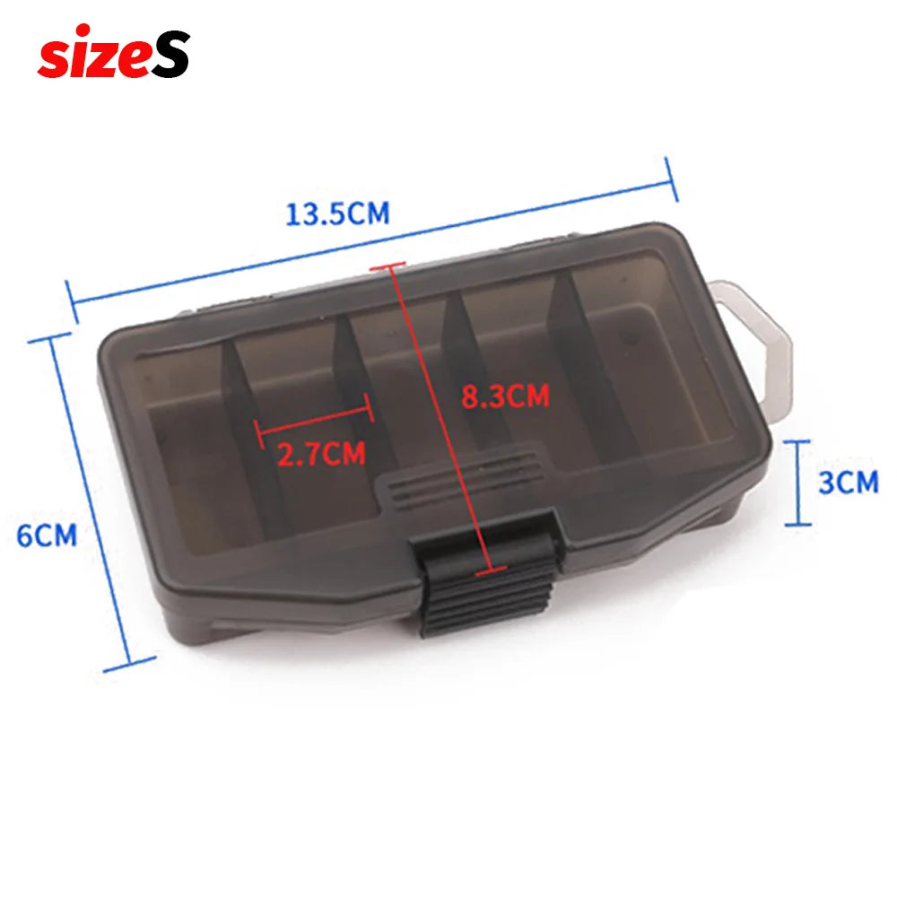 5-Compartment Fishing Tackle Box for Hooks, Bait & Small Gear