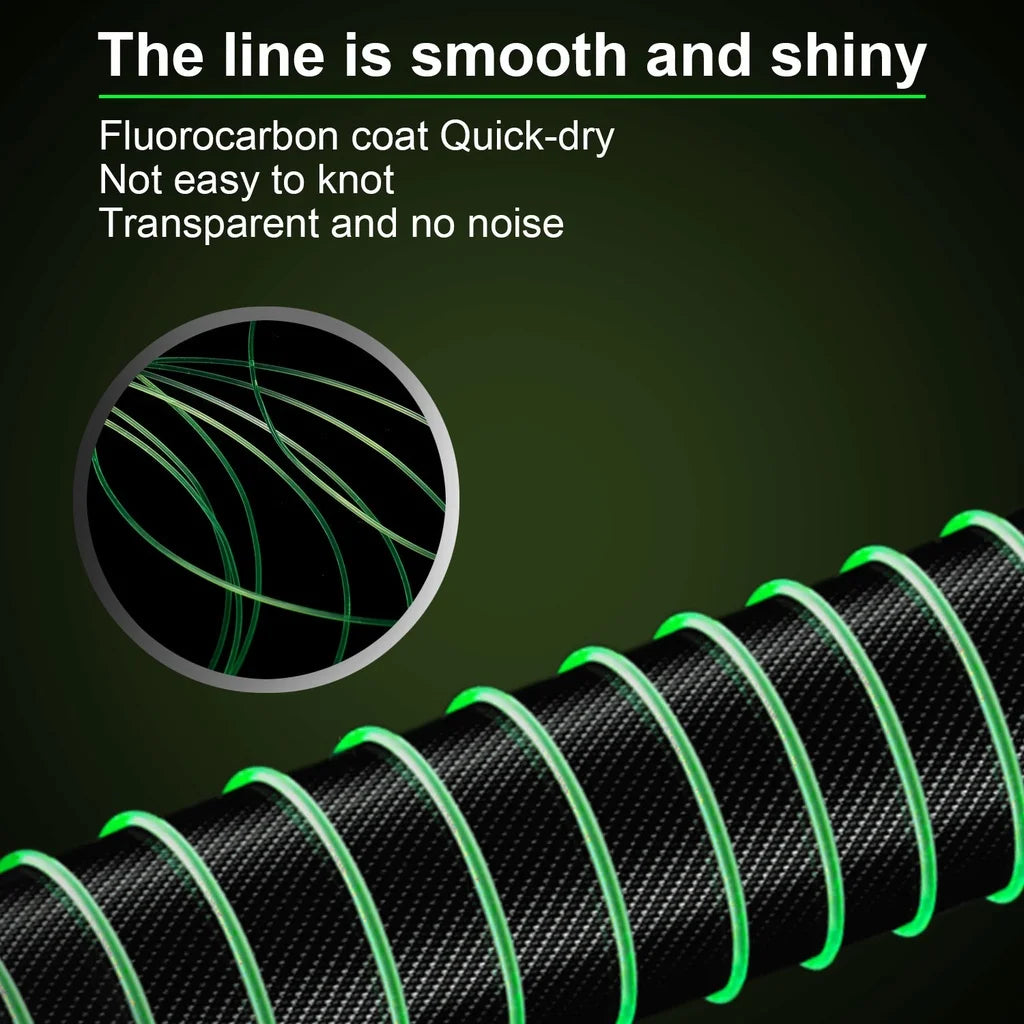 1000M Super Strong Monofilament Nylon Fishing Line: Fluorocarbon Coated for Saltwater Fishing