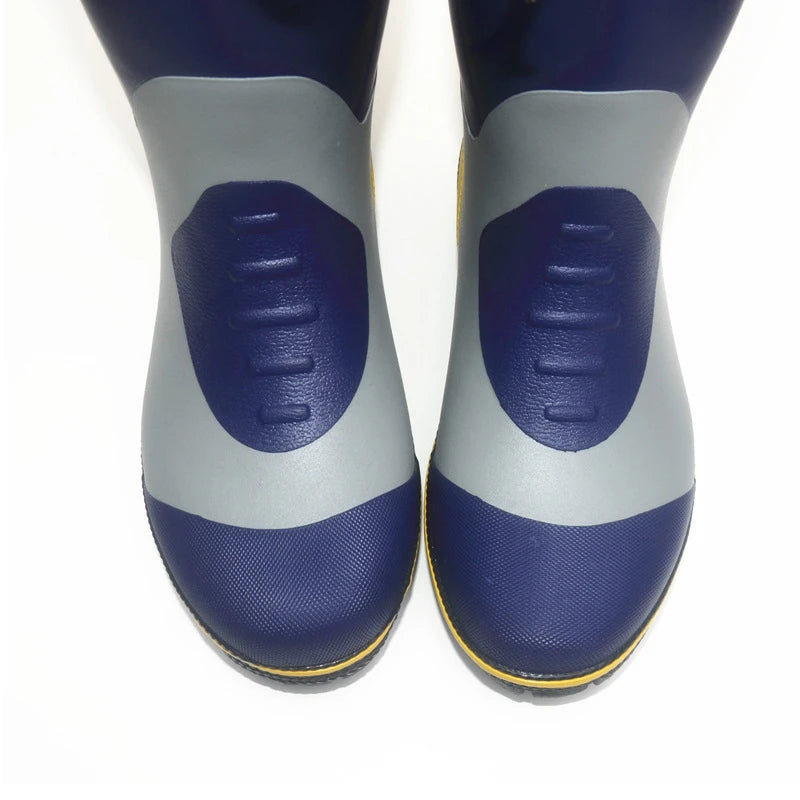 Waterproof Fishing Boots – Steel Spike Sole Rubber Gumboots for Hunting, Hiking & Working