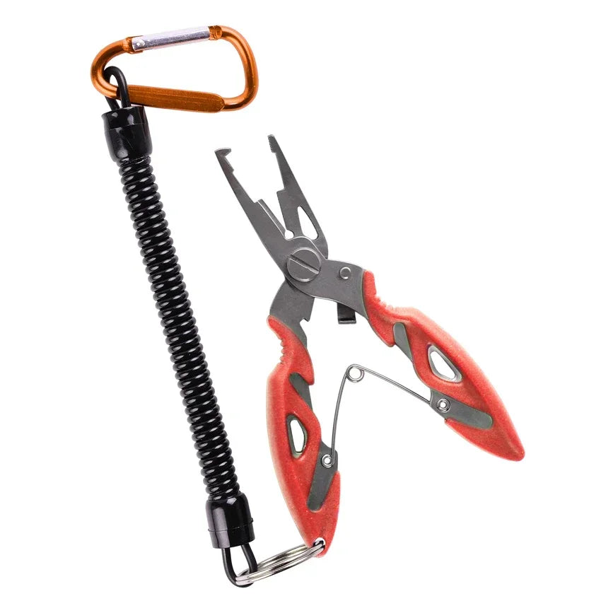 AORACE Stainless Steel Fishing Pliers – Hook Remover & Line Cutter with Non-Slip Handle