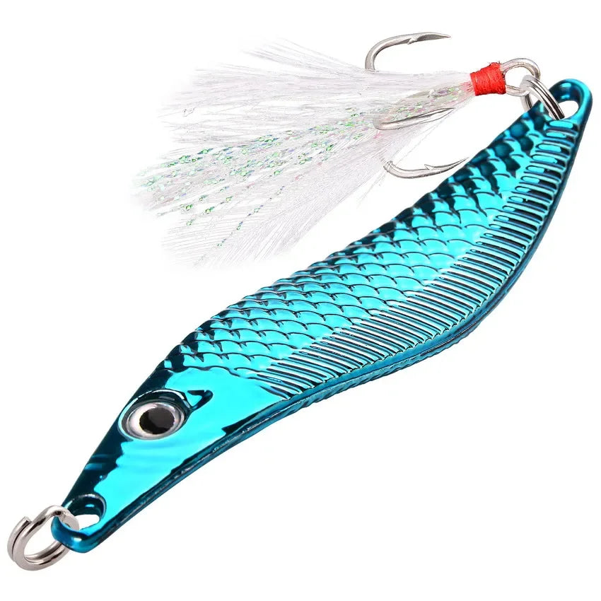 Metal VIB Leech Spinner Spoon Lure – Sinking Fishing Bait