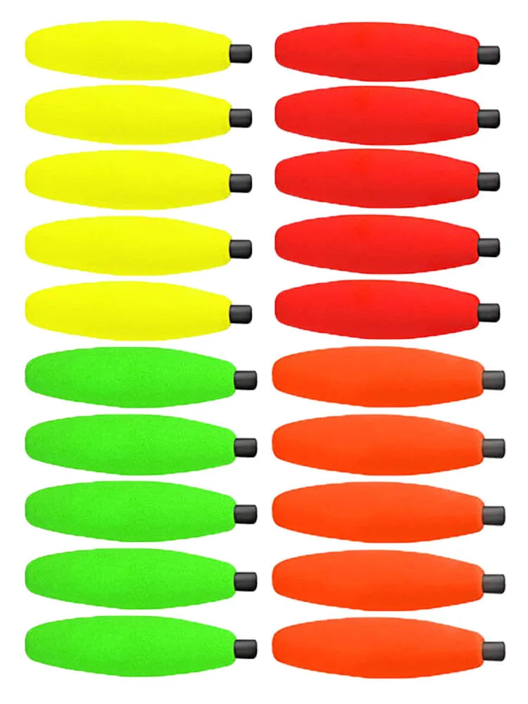 10PCS Fishing Peg Floats – High-Buoyancy Foam Cigar Slip Bobbers for Trout