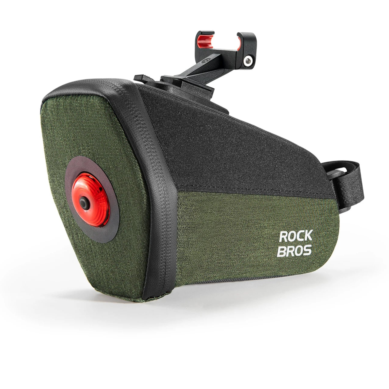 Waterproof Reflective Saddle Bag 0.45L with Light Mount