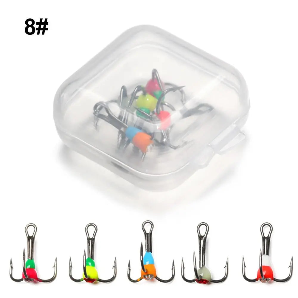 5PCS Treble Fishing Hooks – High Carbon Steel Treble Hooks for Ocean Boat Fishing