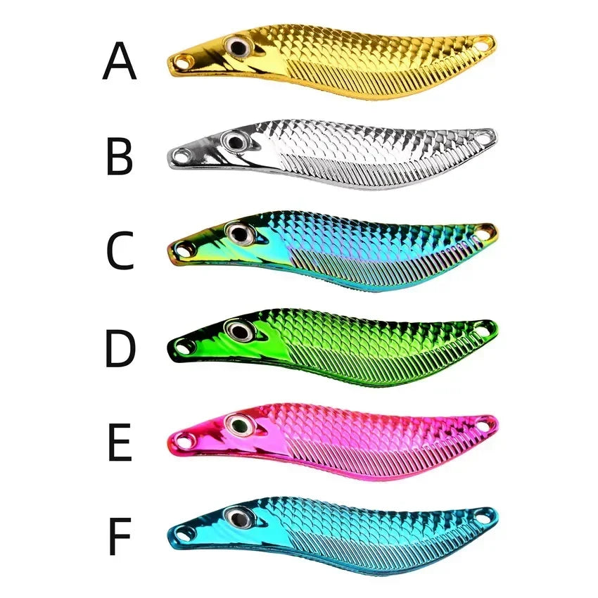 Metal VIB Leech Spinner Spoon Lure – Sinking Fishing Bait