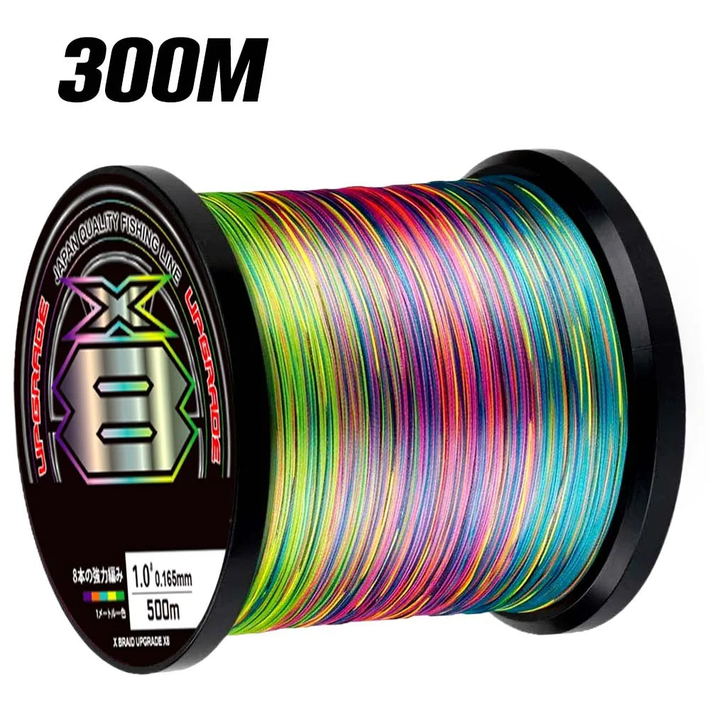 500M PE X8 Braided Fishing Line – Green/White 14–82lb Japan Braid
