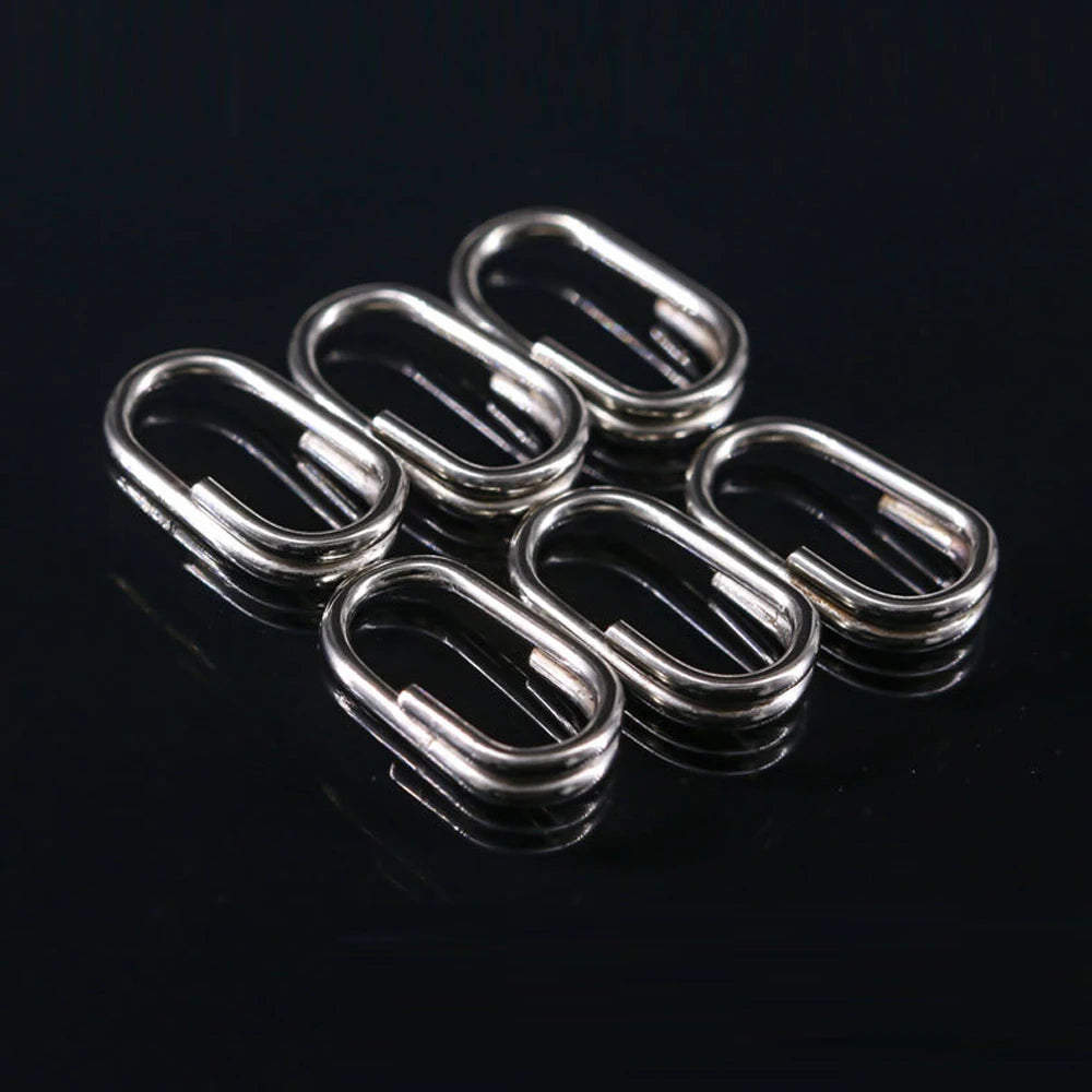 30PCS Stainless Steel Split Rings – Lure Connector Loops