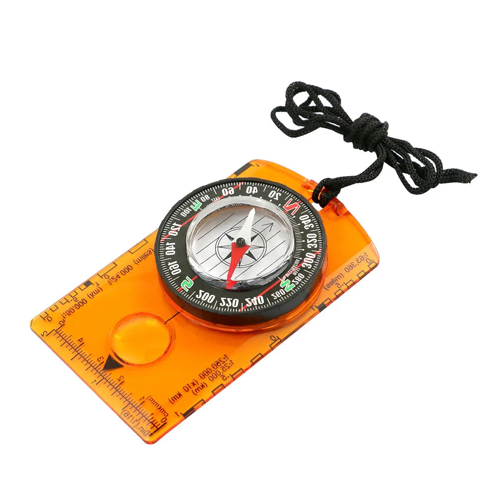 Waterproof Orienteering Compass Baseplate Map Reader for Hiking and Hunting