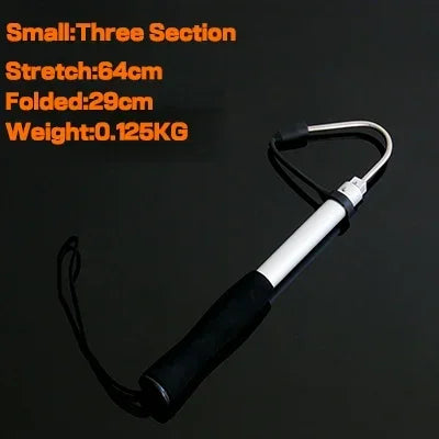 Telescopic Fishing Gaff – Stainless Steel Spear Hook for Sea Fishing (64/89/116CM)