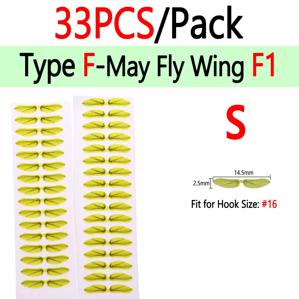 BIMOO Realistic Insect Wings for Fly Tying – Pre-Cut Material for Trout & Nymph Patterns