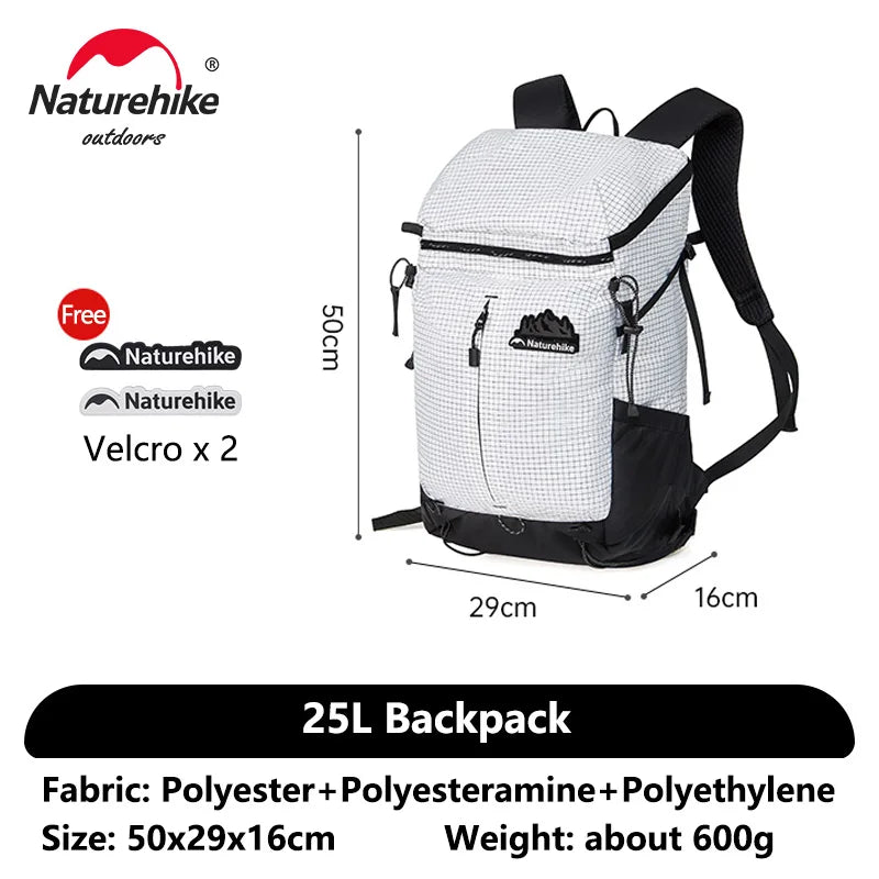 NATUREHIKE HELIUM SERIES 25L Outdoor Hiking Backpack – Large Capacity Casual Shoulder Bag