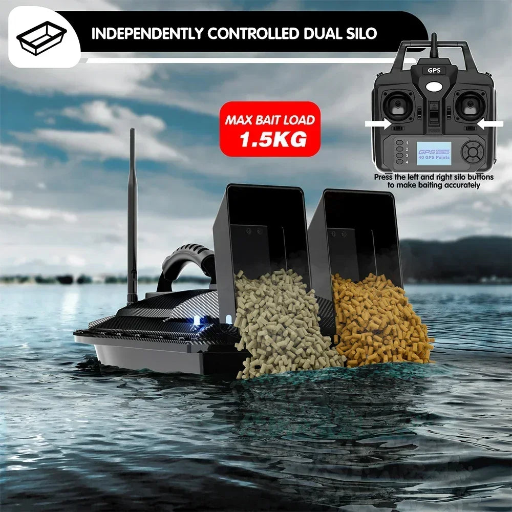 Endurance GPS Fishing Bait Boat – Auto Return & 500m Range