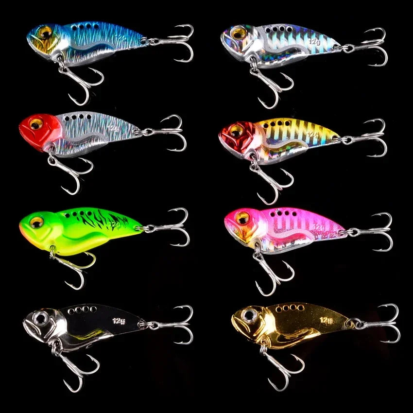 Metal Vib Fishing Lure – Sinking Vibration Spoon Spinner Bait