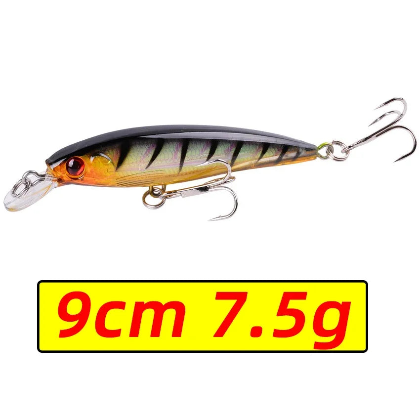 Laser Minnow Fishing Lure – 11CM 13G Hard Bait Crankbait for Freshwater & Saltwater