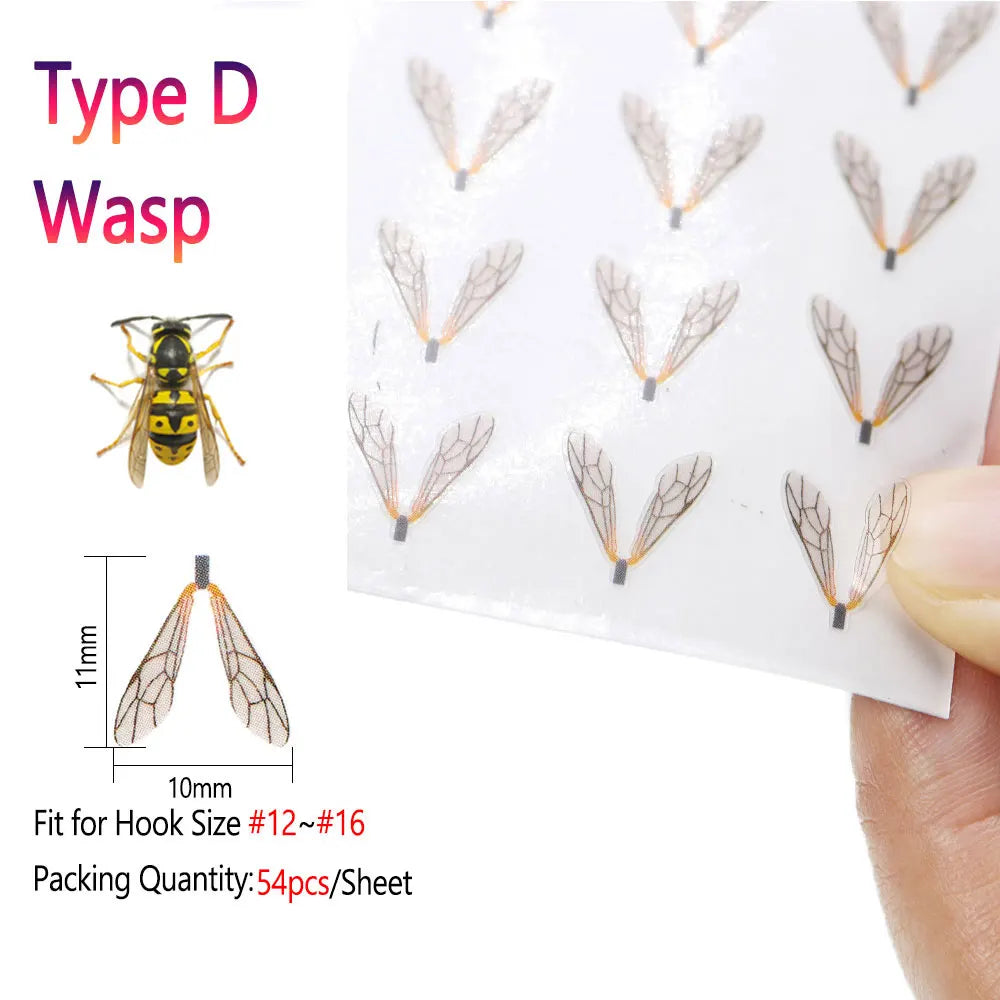 BIMOO Realistic Insect Wings for Fly Tying – Pre-Cut Material for Trout & Nymph Patterns