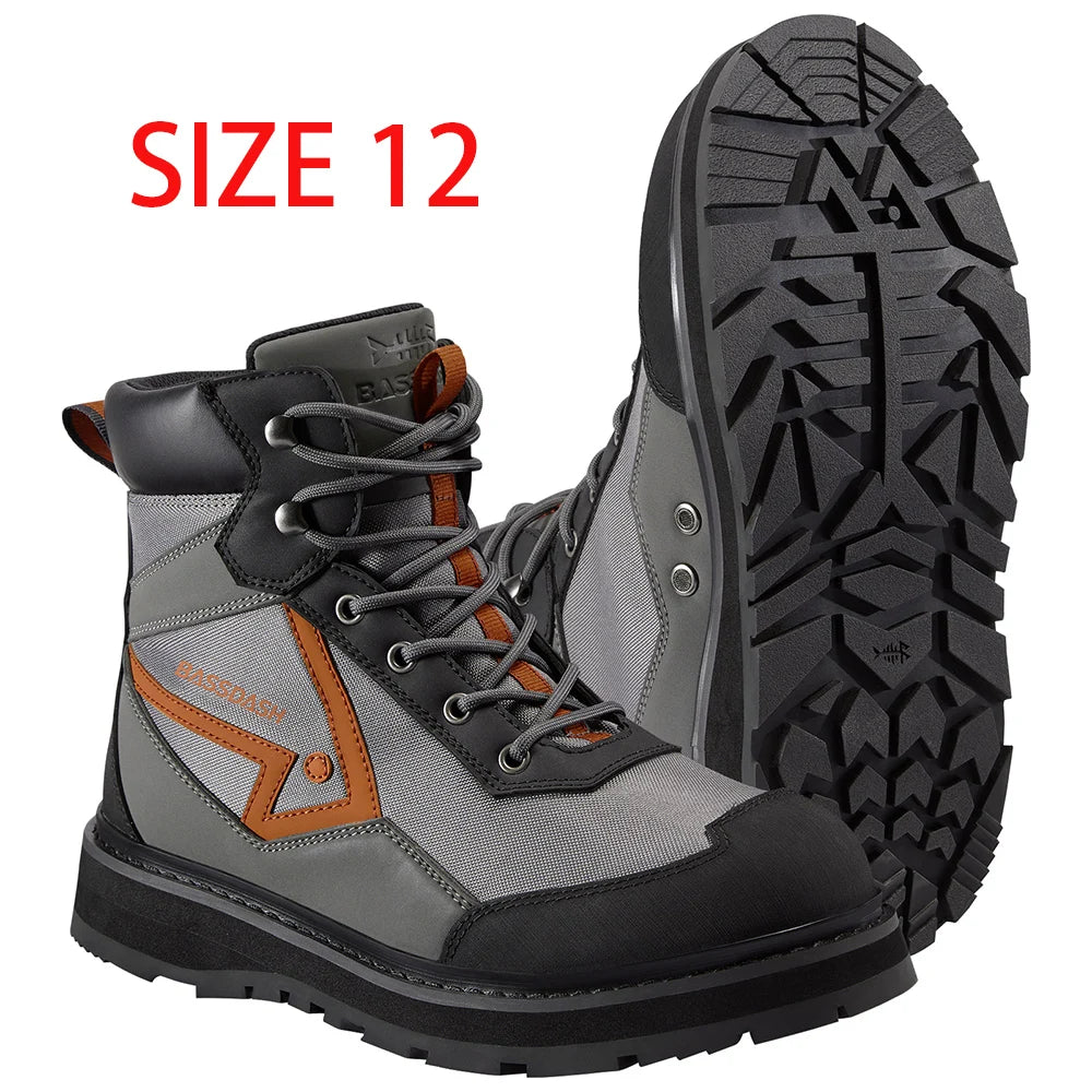 Flex Men’s Wading Boots – Lightweight, Anti-Slip Rubber Sole For Fly Fishing