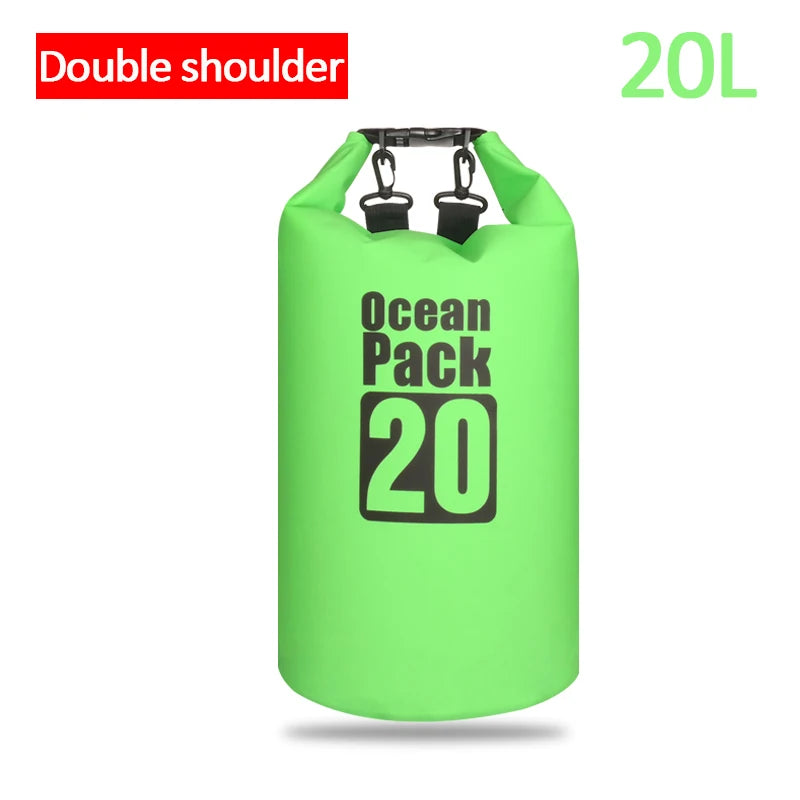 Outdoor PVC Waterproof Dry Bag – 5L, 10L, 20L, 30L Waterproof Backpack for Water Sports